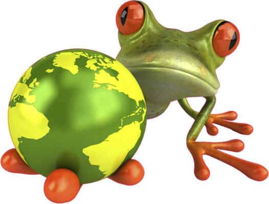 grenouille - faune aquatique - animaux - smiley émoticône émoji cartoon clipart illustration - artémotic