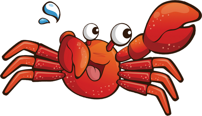 crabe - faune aquatique - animaux - smiley émoticône émoji cartoon clipart illustration - artémotic
