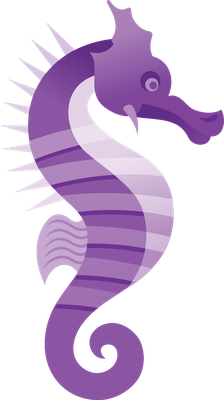 hippocampe - faune aquatique - animaux - smiley émoticône émoji cartoon clipart illustration - artémotic