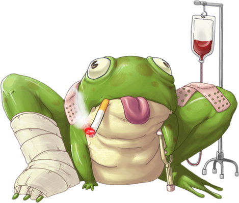 grenouille - faune aquatique - animaux - smiley émoticône émoji cartoon clipart illustration - artémotic