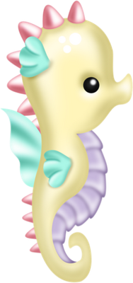 hippocampe - faune aquatique - animaux - smiley émoticône émoji cartoon clipart illustration - artémotic