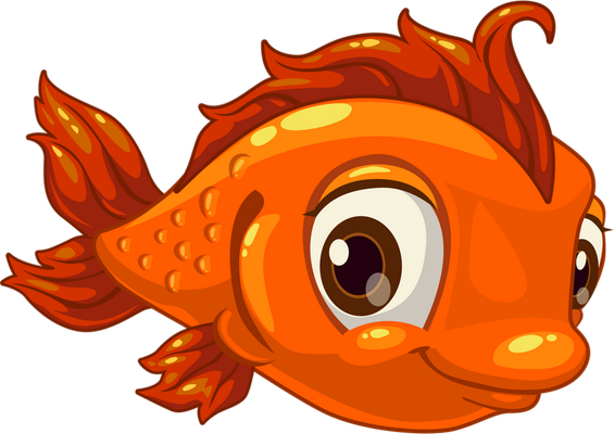 poisson - faune aquatique - animaux - smiley émoticône émoji cartoon clipart illustration - artémotic