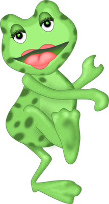 grenouille - faune aquatique - animaux - smiley émoticône émoji cartoon clipart illustration - artémotic
