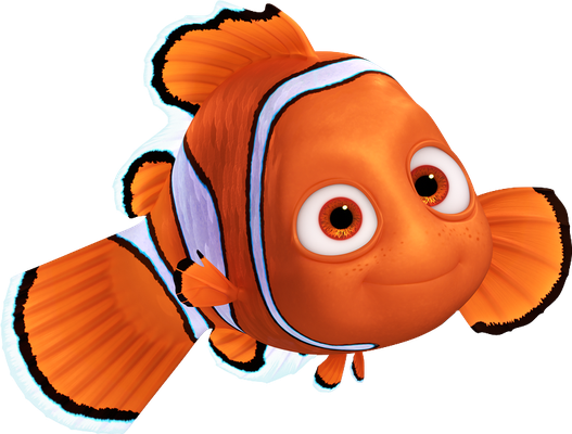 poisson-clown - faune aquatique - animaux - smiley émoticône émoji cartoon clipart illustration - artémotic