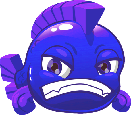 poisson - faune aquatique - animaux - smiley émoticône émoji cartoon clipart illustration - artémotic