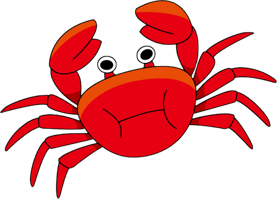 crabe - faune aquatique - animaux - smiley émoticône émoji cartoon clipart illustration - artémotic