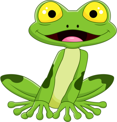 grenouille - faune aquatique - animaux - smiley émoticône émoji cartoon clipart illustration - artémotic