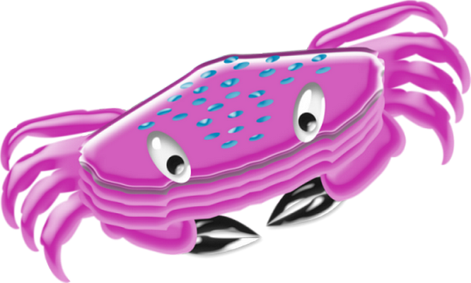 crabe - faune aquatique - animaux - smiley émoticône émoji cartoon clipart illustration - artémotic