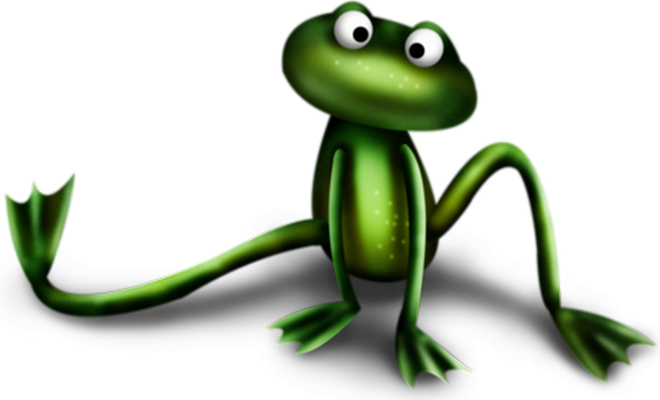 grenouille - faune aquatique - animaux - smiley émoticône émoji cartoon clipart illustration - artémotic
