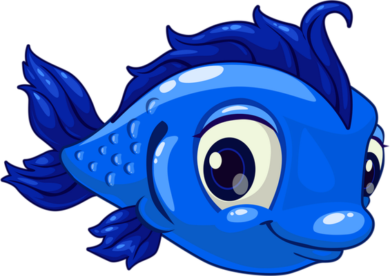 poisson - faune aquatique - animaux - smiley émoticône émoji cartoon clipart illustration - artémotic