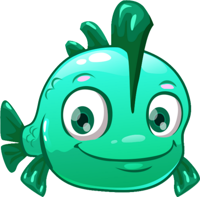 poisson - faune aquatique - animaux - smiley émoticône émoji cartoon clipart illustration - artémotic
