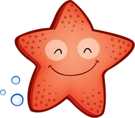étoile de mer - faune aquatique - animaux - smiley émoticône émoji cartoon clipart illustration - artémotic