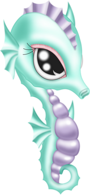 hippocampe - faune aquatique - animaux - smiley émoticône émoji cartoon clipart illustration - artémotic