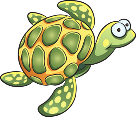 tortue marine - faune aquatique - animaux - smiley émoticône émoji cartoon clipart illustration - artémotic
