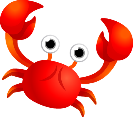 crabe - faune aquatique - animaux - smiley émoticône émoji cartoon clipart illustration - artémotic