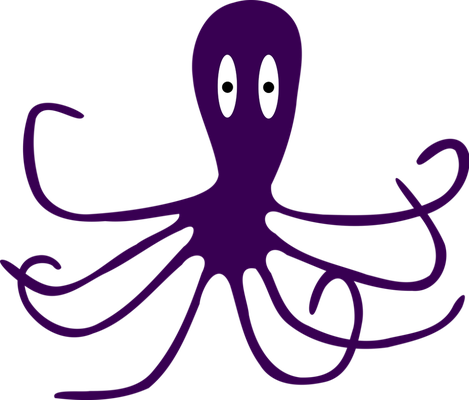 poulpe - faune aquatique - animaux - smiley émoticône émoji cartoon clipart illustration - artémotic
