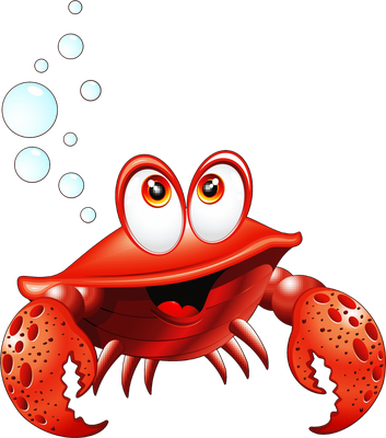 crabe - faune aquatique - animaux - smiley émoticône émoji cartoon clipart illustration - artémotic