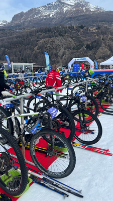 Alles parat für den Wintertriathlon