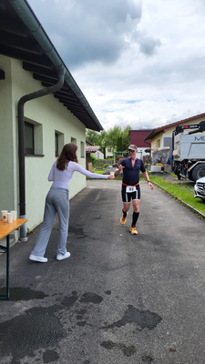 Philip Schädler auf der Laufstrecke