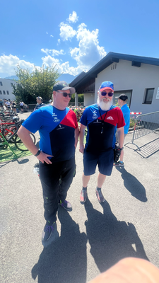 Streckenchef William Brendle mit Thomas Klingler