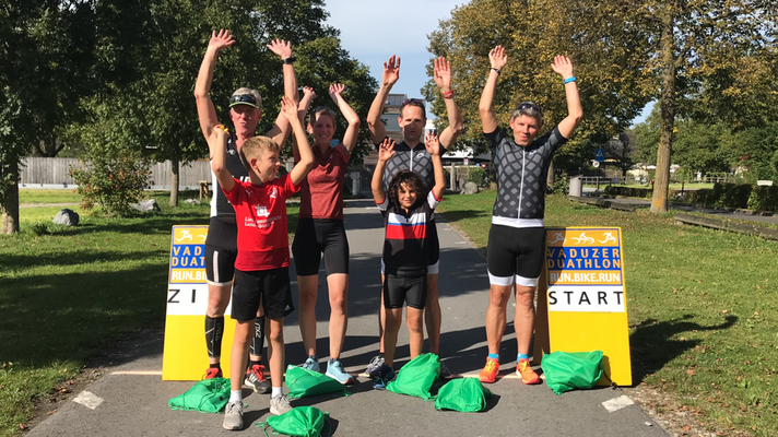 Alle Teilnehmer des Duathlons und des Kids-Duathlon