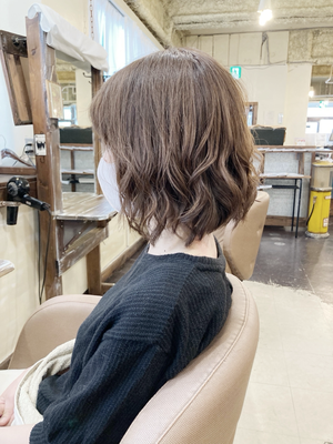 40代　主婦　カット・パーマ・カラー・トリートメント