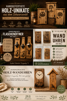Handgefertigte Möbel und Dekoration aus Holz 