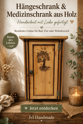 Einzigartige Hängeschränke handgefertigt aus Holz im Landhausstil 