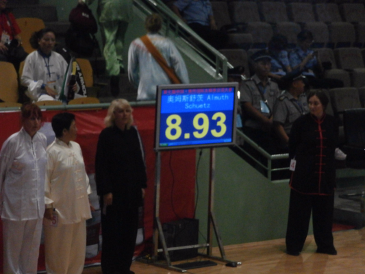 Score beim internationalen Wettkampf in Jiaozuo, China