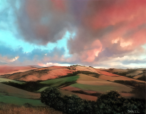 Normandy, oil on board, 11”x 14”.