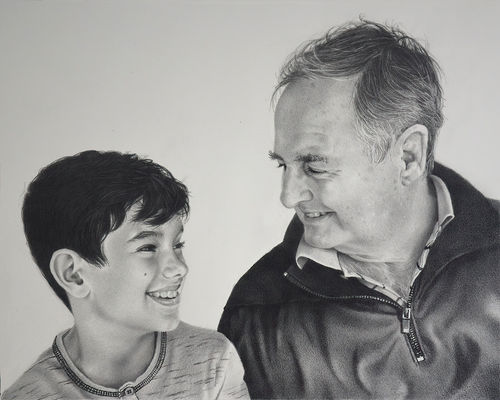 The Usual Suspects, Graphite on Paper, 15"x20".