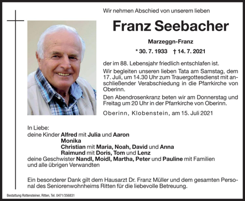 10.40.6 Franz Seebacher +14.07.2021