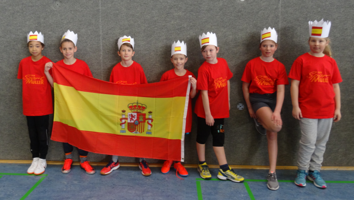 Die Kinder der „spanischen“ Mannschaft