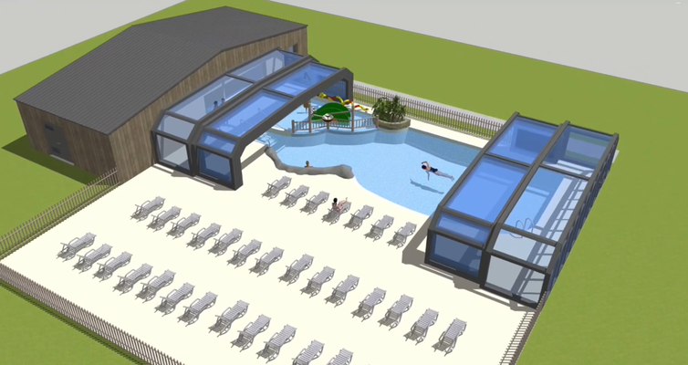 Piscine couverte et découvrable
