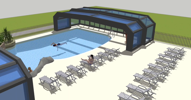 Piscine couverte et découvrable