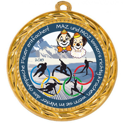 2018: MAZ und MOZ lassen´s richtig krachen, wenn sie im Winter das olympishe Feuer entfachen!