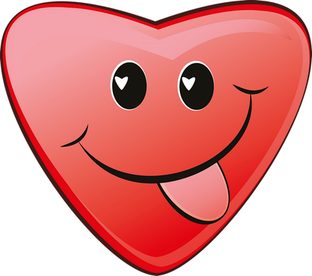 cœur saint-valentin - fête - loisirs - smiley émoticône émoji cartoon clipart illustration - artémotic