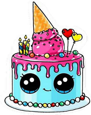 anniversaire - fête - loisirs - smiley émoticône émoji cartoon clipart illustration - artémotic