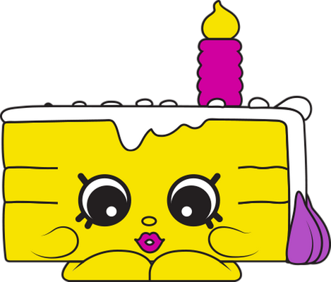 gâteau d'anniversaire [Shopkins] - fête - loisirs - smiley émoticône émoji cartoon clipart illustration - artémotic