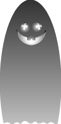 fantôme  halloween - fête - loisirs - smiley émoticône émoji cartoon clipart illustration - artémotic