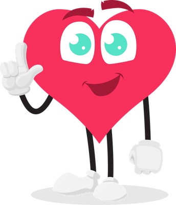 cœur saint-valentin - fête - loisirs - smiley émoticône émoji cartoon clipart illustration - artémotic
