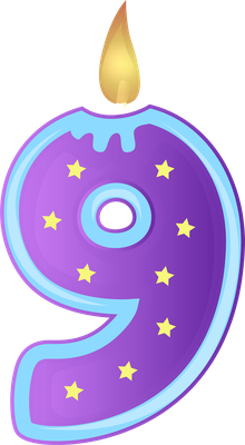 bougie d'anniversaire - fête - loisirs - smiley émoticône émoji cartoon clipart illustration - artémotic