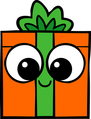 cadeau - fête - loisirs - smiley émoticône émoji cartoon clipart illustration - artémotic