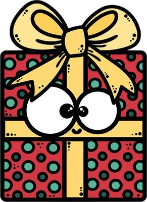 cadeau - fête - loisirs - smiley émoticône émoji cartoon clipart illustration - artémotic