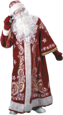 père noël - fête - loisirs - smiley émoticône émoji cartoon clipart illustration - artémotic