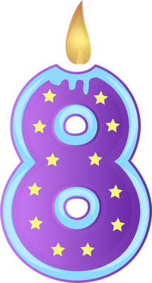 bougie d'anniversaire - fête - loisirs - smiley émoticône émoji cartoon clipart illustration - artémotic
