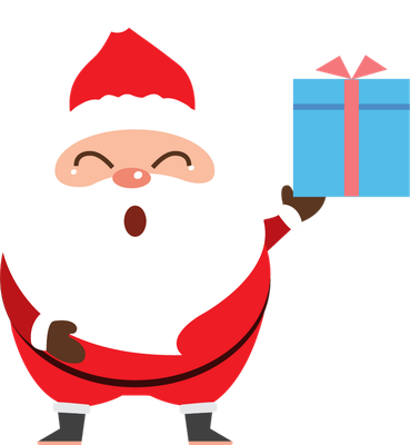 père noël - fête - loisirs - smiley émoticône émoji cartoon clipart illustration - artémotic