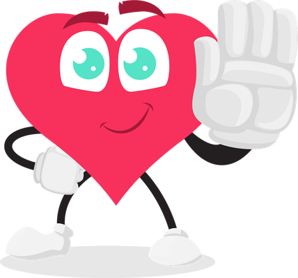 cœur saint-valentin - fête - loisirs - smiley émoticône émoji cartoon clipart illustration - artémotic