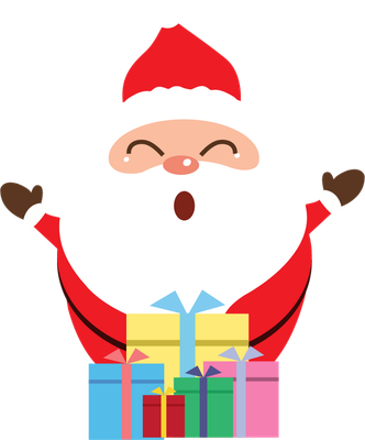 père noël - fête - loisirs - smiley émoticône émoji cartoon clipart illustration - artémotic