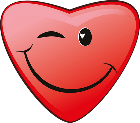 cœur saint-valentin - fête - loisirs - smiley émoticône émoji cartoon clipart illustration - artémotic